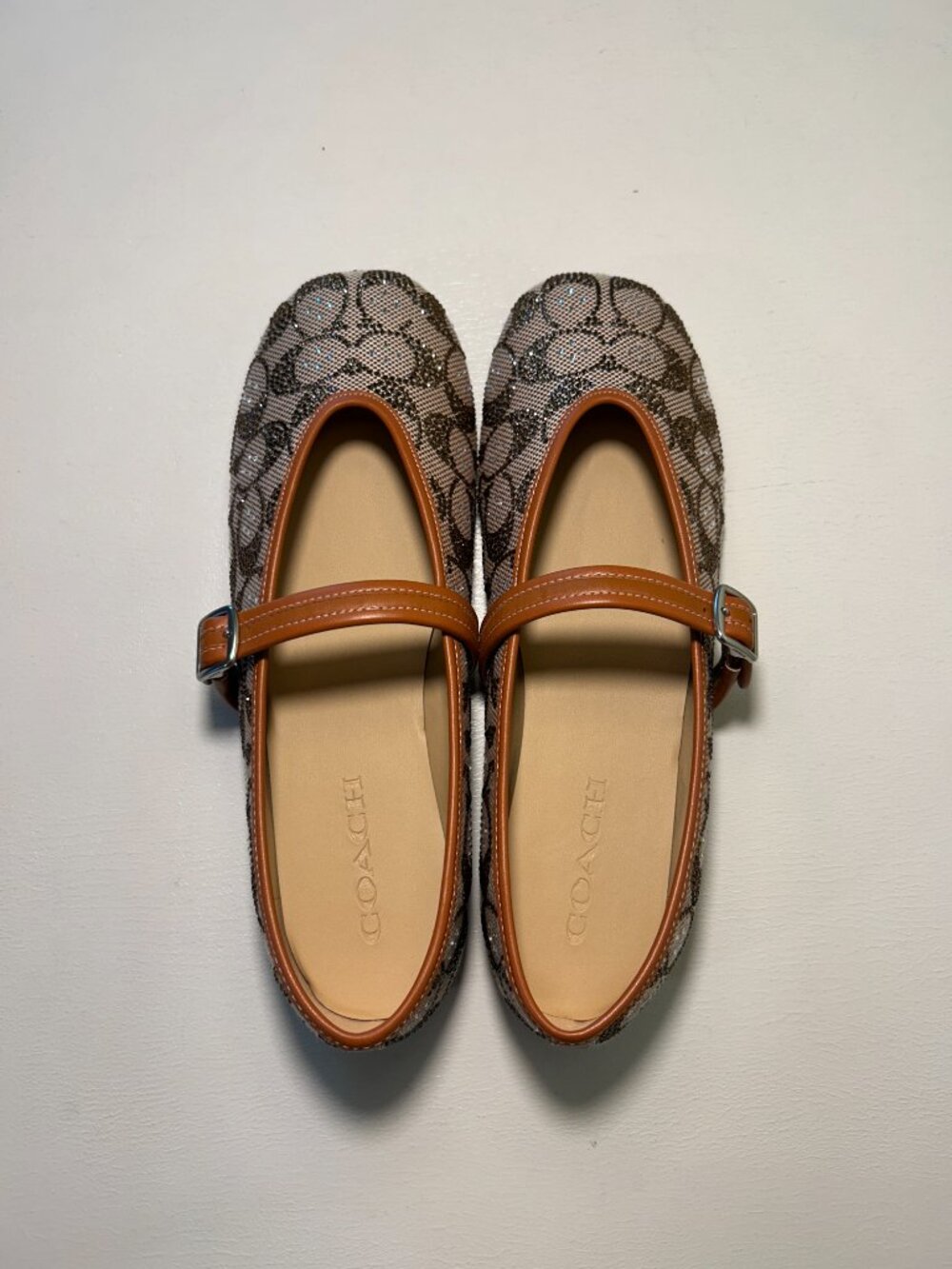 Coach Women's Crystal Signature Jacquard Mary Jane Shoes - Picture 11 of 15